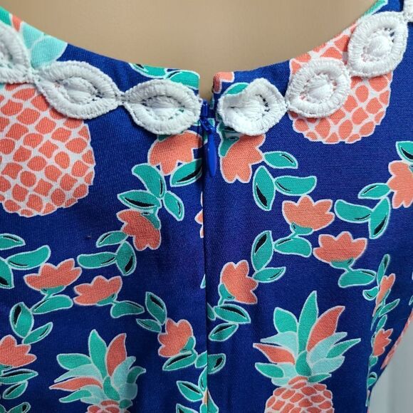 Crown & Ivy Classic Pineapple Dress 4 - Picture 7 of 8